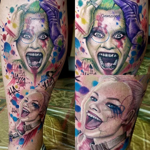 Trash Harley Quinn and The Joker Tattoo Idea