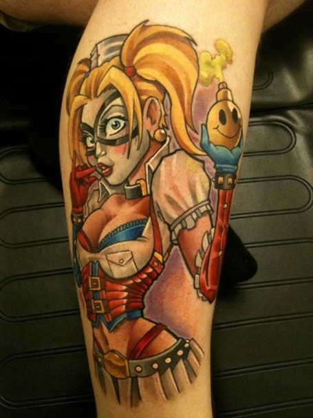 Awesome Harley Quinn Tattoo Idea
