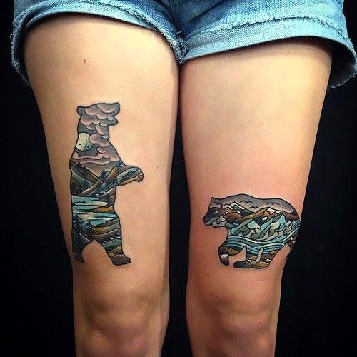 Amazing Bears Tattoo Idea