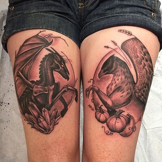 Hippogriff and Thestral Tattoo Idea
