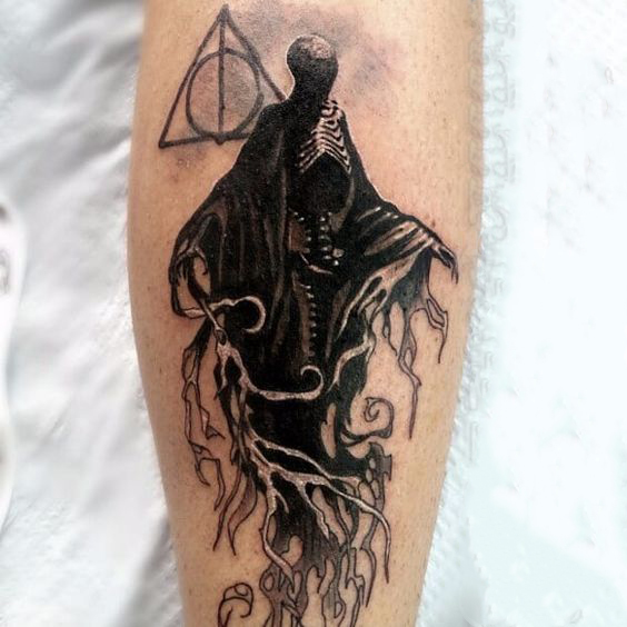 Dementor and Deathly Hallows Tattoo Idea