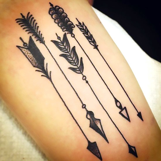 Awesome Arrows Tattoo Idea