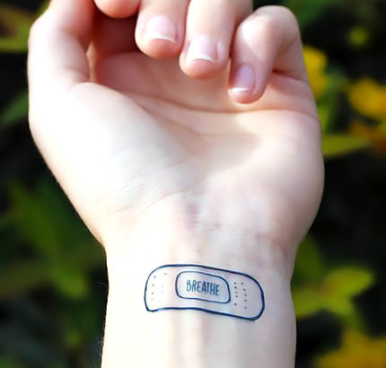 Breather on Wrist Tattoo Idea