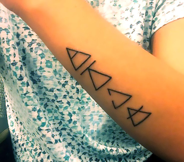 Change Triangles Tattoo Idea