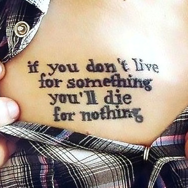 Motivational Quote Tattoo