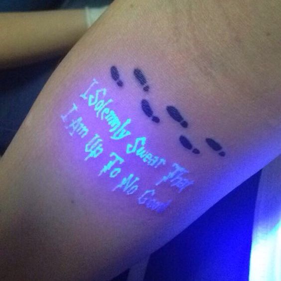 Harry Potter Neon Quote Tattoo Idea