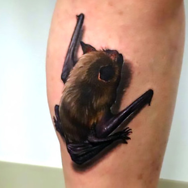 3D Bat Tattoo