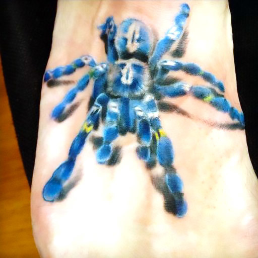3D Realistic Tarantula Tattoo Idea