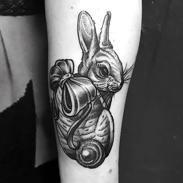 Amazing Rabbit Tattoo