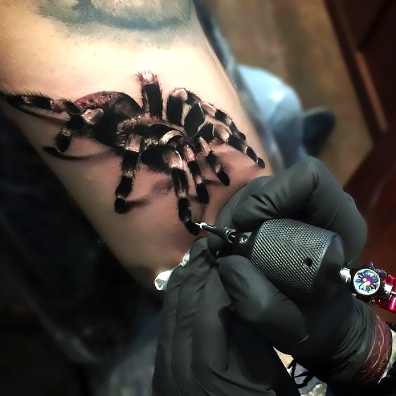 Amazing Tarantula Tattoo Idea