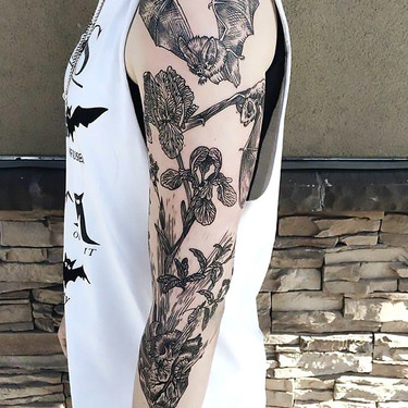 Bat Sleeve Tattoo
