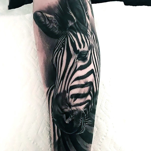 Best Black and White Zebra Tattoo Idea