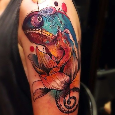 Best Chameleon Tattoo