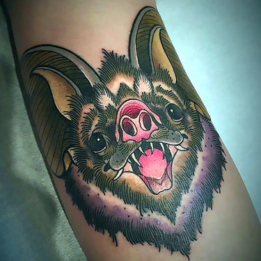 Cool Bat Tattoo