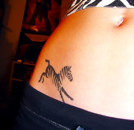 Small Zebra Tattoo for Girls Tattoo Idea