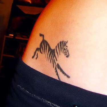 Small Zebra Tattoo for Girls Tattoo