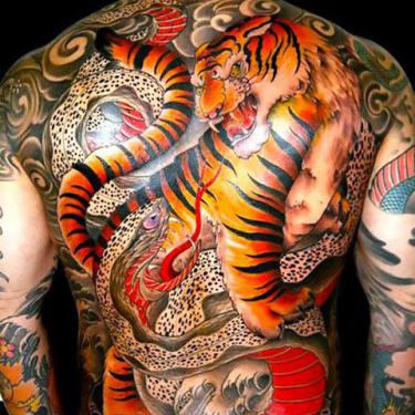 Amazing Chinese Tiger Tattoo