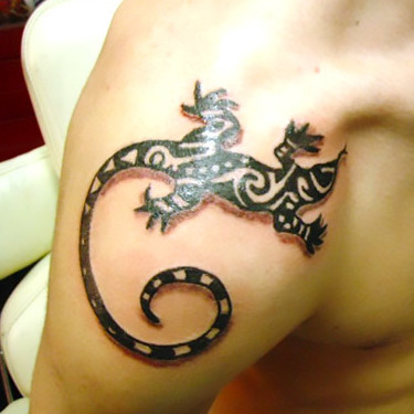 Tribal Gecko Tattoo for Men Tattoo
