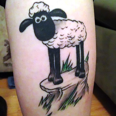 Cute Sheep Tattoo