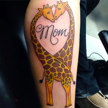 Giraffe Mom Tattoo