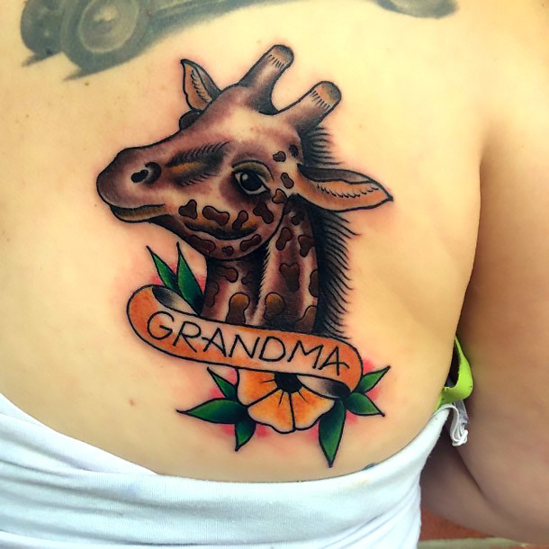 Grandma Giraffe Tattoo Idea