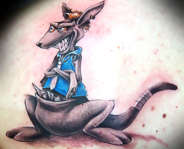 Kangaroo Bastard Tattoo Idea