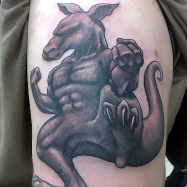 Strong Kangaroo Tattoo