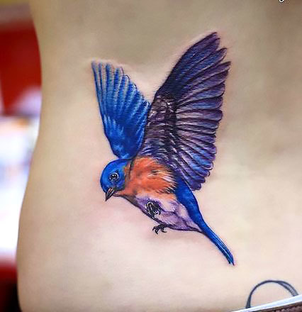 Soaring Bluebird Tattoo Idea