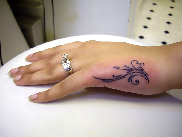 Small Side Hand Tattoo Idea