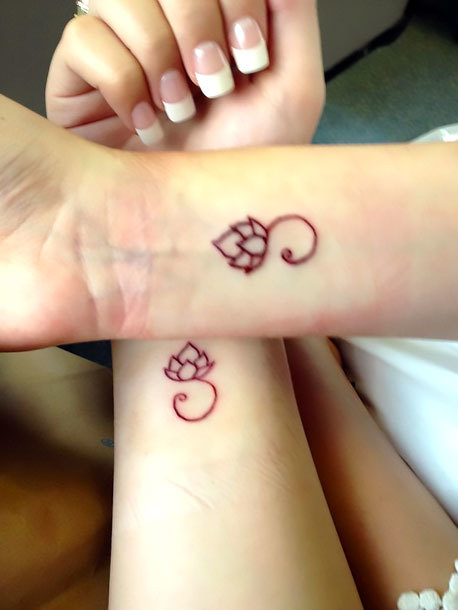 Small Lotus Wrist  Tattoo Idea