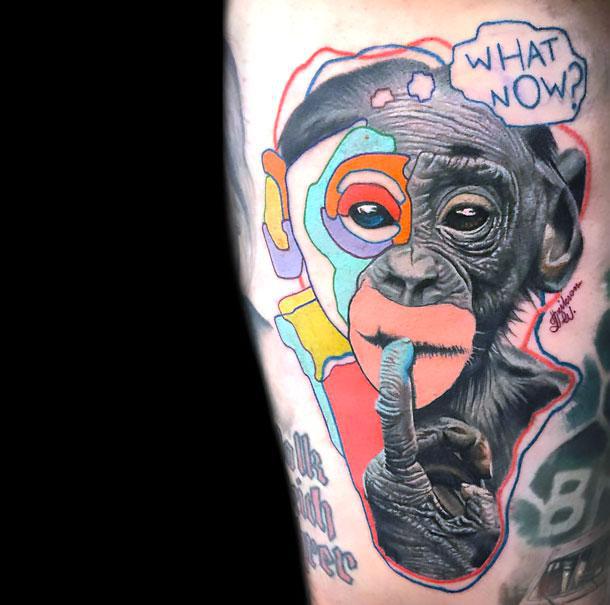 Amazing Monkey Tattoo Idea