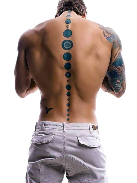 Spine Men Tattoo Idea