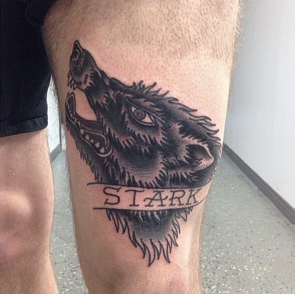 Starks Wolf Tattoo Idea
