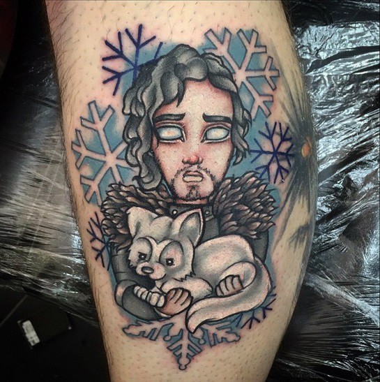 Awesome Jon Snow Tattoo Idea