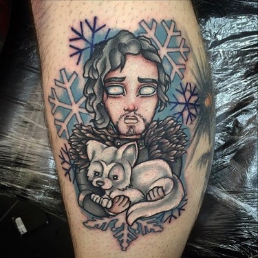 Awesome Jon Snow Tattoo