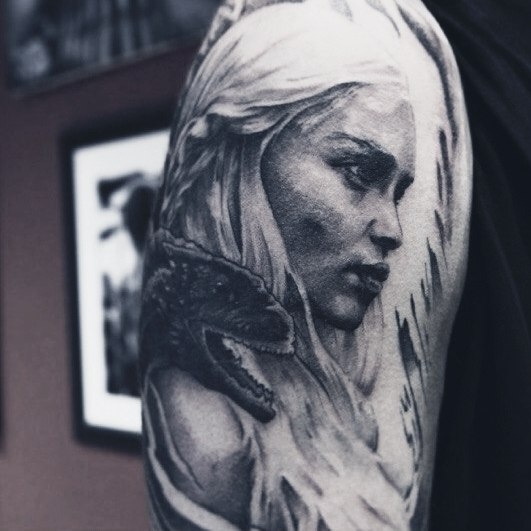 Beautiful Daenerys Targaryen Tattoo Idea