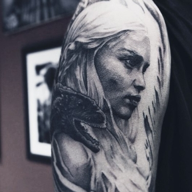 Beautiful Daenerys Targaryen Tattoo