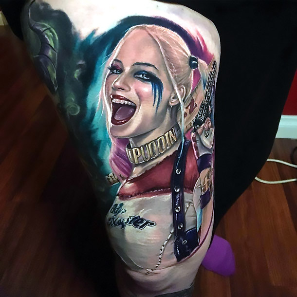 Harley Quinn Suicide Squad Tattoo Idea