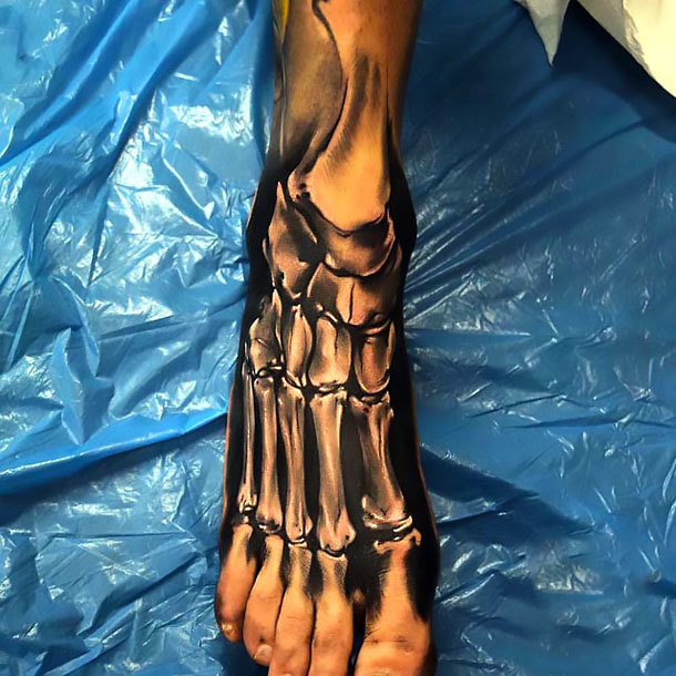 Foot Bones Tattoo Idea