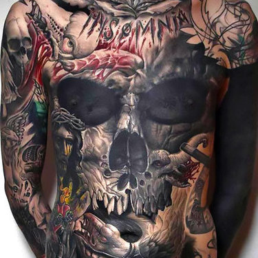 Full Body Horror Tattoo