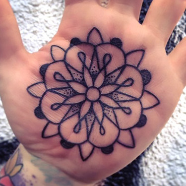 Palm Mandala Tattoo