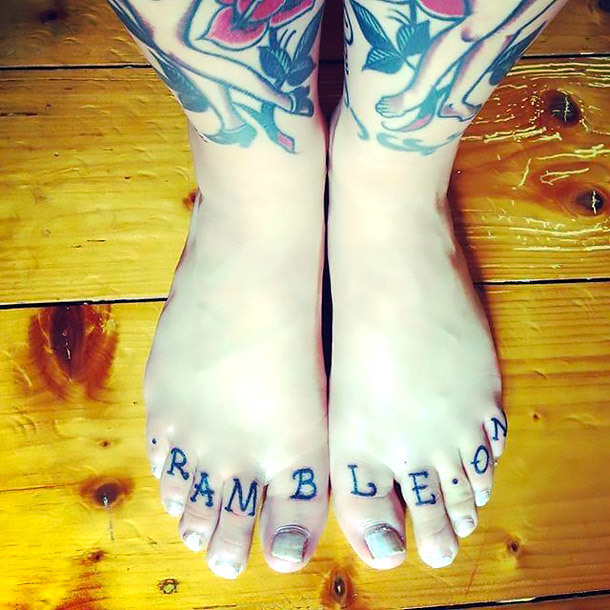 Rample On Toe Tattoo Idea