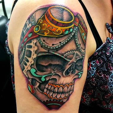 Steampunk Skull Tattoo