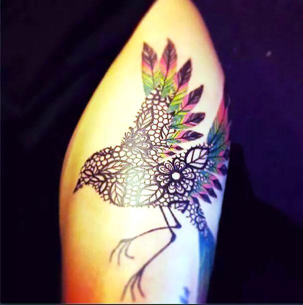 Beautiful Bird Tattoo Idea