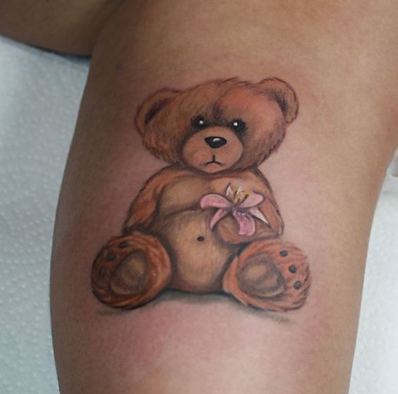 Childhood teddy bear tattoo  Tattoogridnet