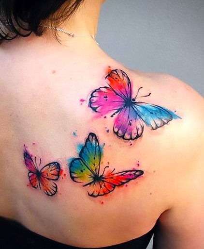 Butterfly Tattoos for Women on The Shoulder Tattoo Idea