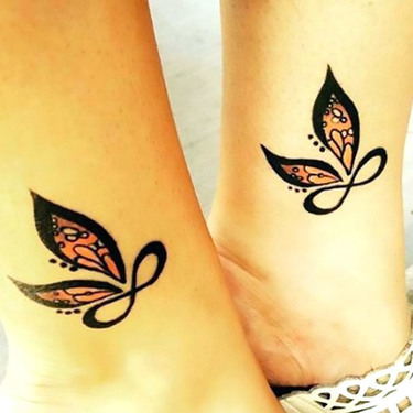 Infinity Butterflies Tattoo