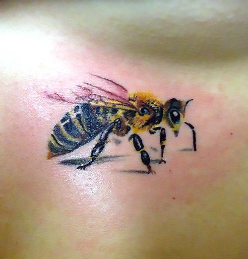 Realism Bee Tattoo Idea