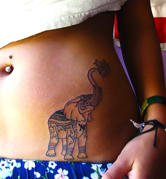 Cool Elephant Tattoo Idea