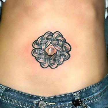 Belly Button Knot Tattoo